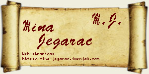 Mina Jegarac vizit kartica